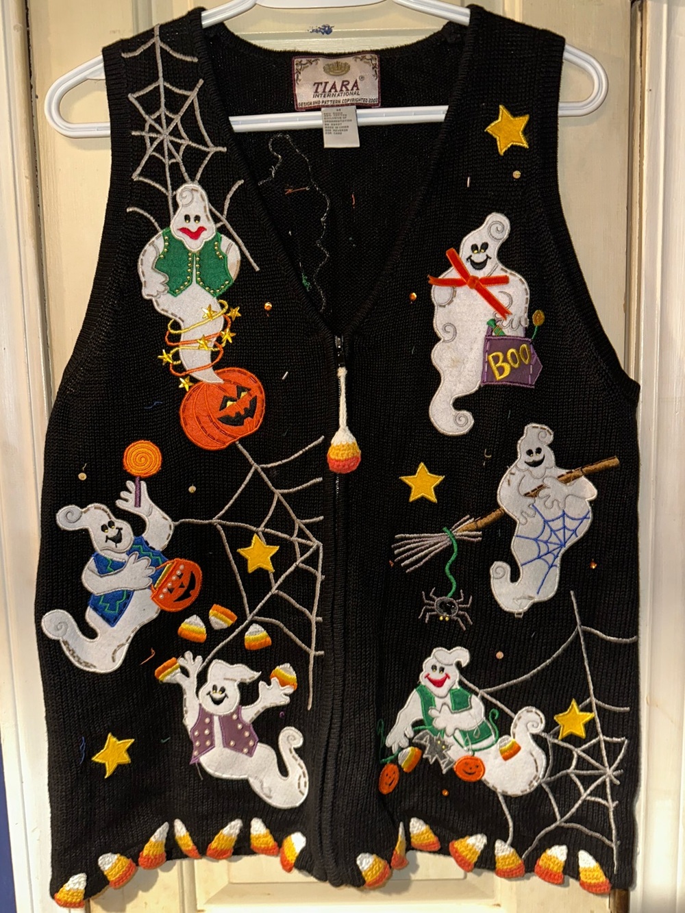 Vintage Halloween Sweater Vest, size M